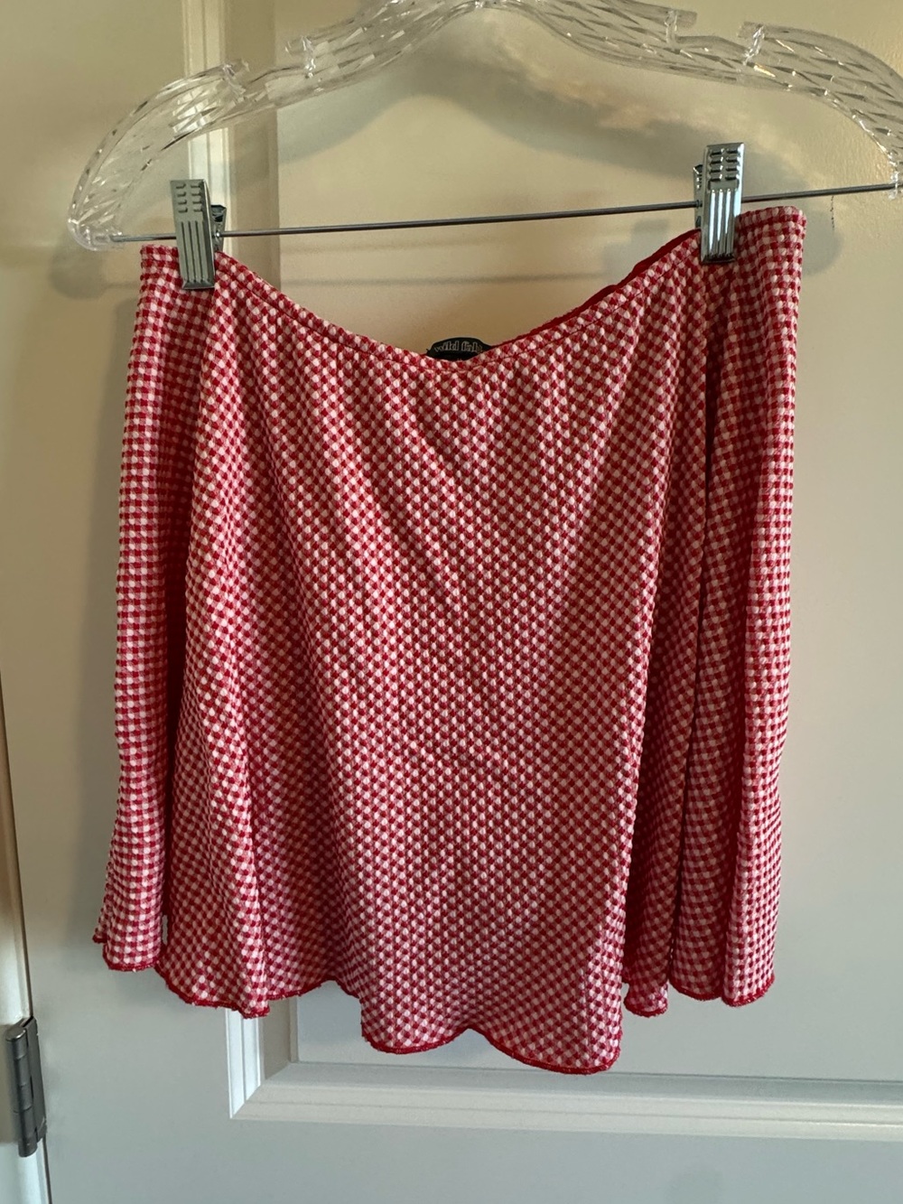 wild fable Red Gingham Skort